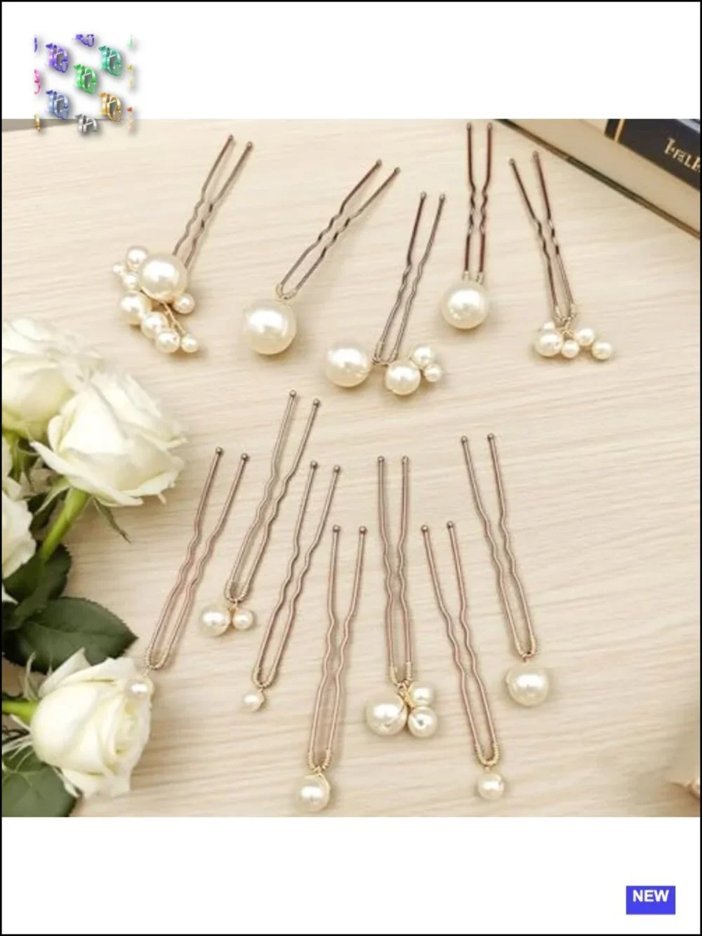 12 Handmade Pearl Hair Pins for Wedding, Bridal Hairstyles, Hair Accessories,